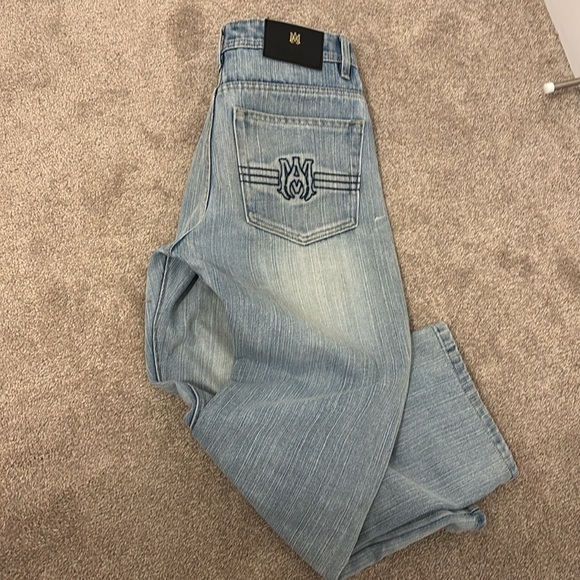 Men's light wash Blue Jeans - Picture 15 of 16